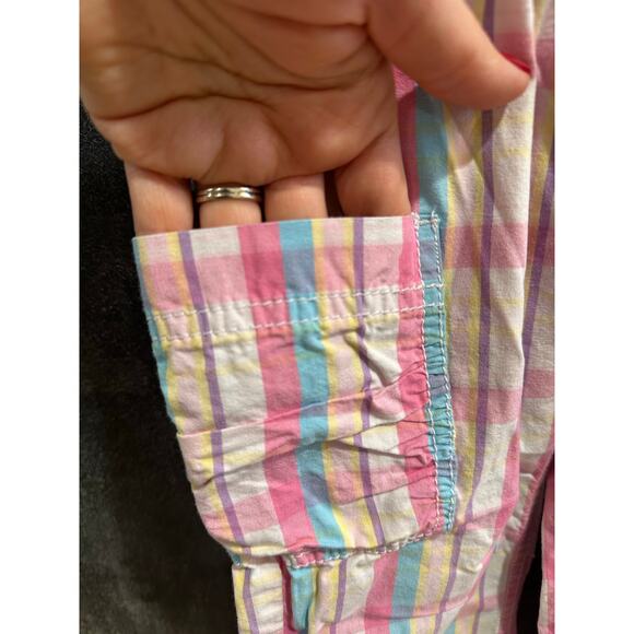 Hanna Andersson Pants Plaid Pockets Adjustable Waist 100% Cotton Size 110cm 5T - Picture 4 of 7